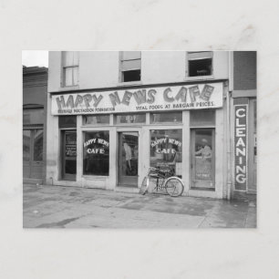 Carte Postale Happy News Cafe, 1938