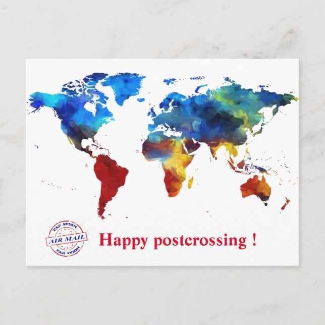 Carte Postale Happy postcrossing! (Devant)