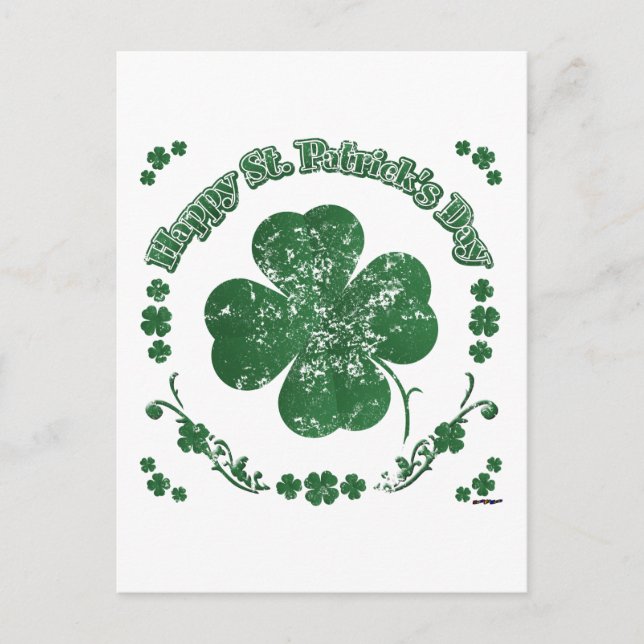 Carte Postale Happy St Patrick (Devant)