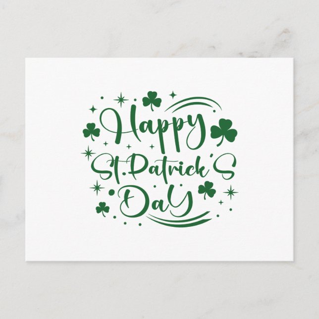 Carte Postale happy St Patrick's Day (Devant)