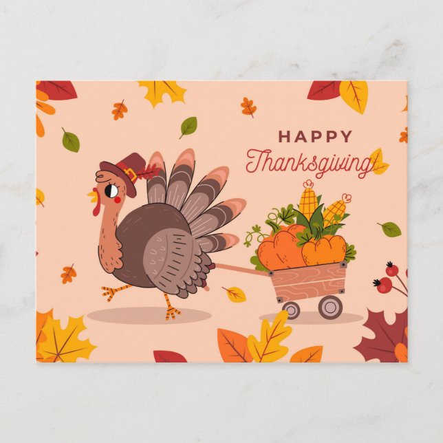 Carte Postale Happy Thanksgiving (Devant)