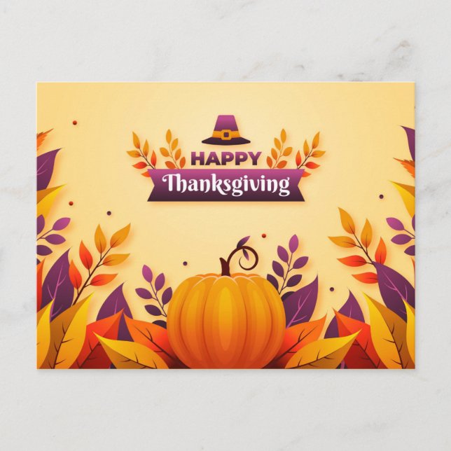 Carte Postale Happy Thanksgiving (Devant)