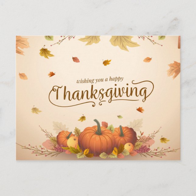 Carte Postale Happy Thanksgiving (Devant)