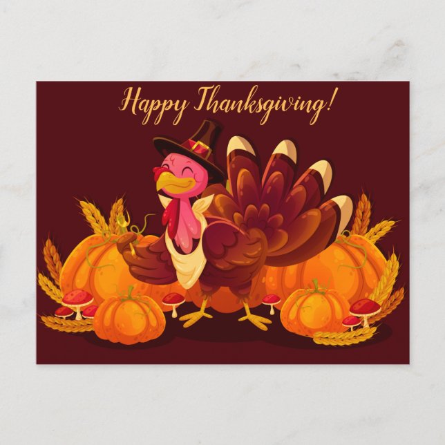 Carte Postale Happy Thanksgiving (Devant)