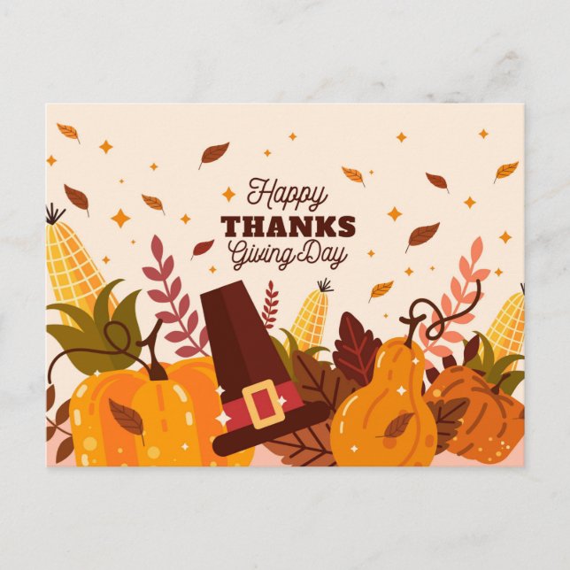Carte Postale Happy Thanksgiving (Devant)