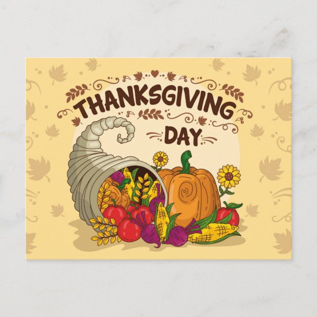 Carte Postale Happy Thanksgiving (Devant)