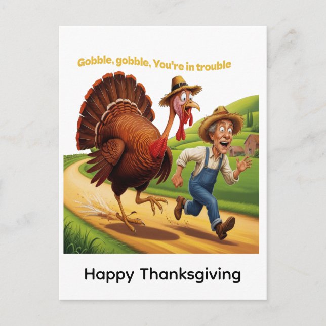 Carte Postale Happy Thanksgiving (Devant)