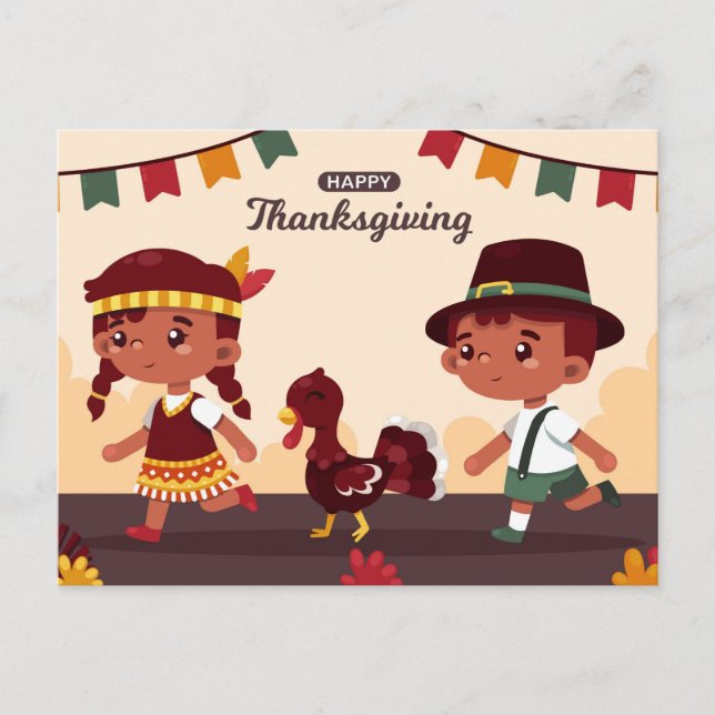 Carte Postale Happy Thanksgiving (Devant)