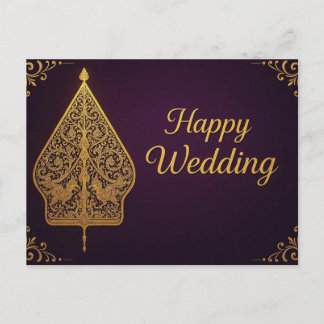 Carte Postale Happy Wedding Greeting Cards 