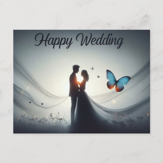 Carte Postale Happy Wedding Postcards  (Devant)
