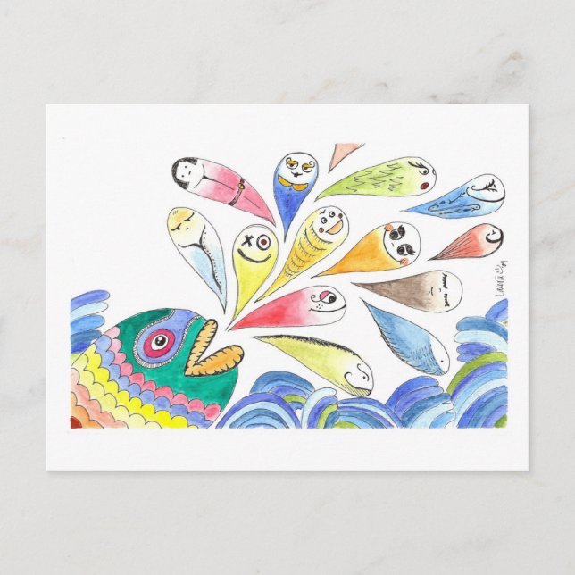 Carte Postale HappyFish (Devant)