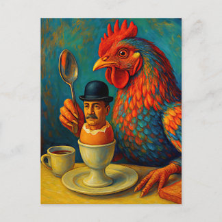 Carte Postale Hard-Boiled Human - Fowl Play at Breakfast