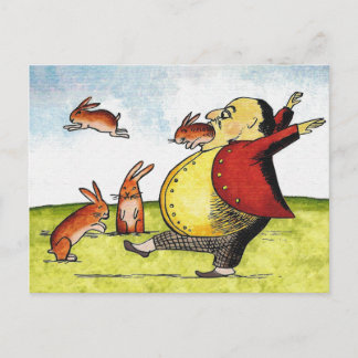 Carte Postale Hares errants