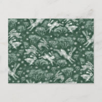 Hares Neige Champ Blanc lapins d'hiver Animal d'hi
