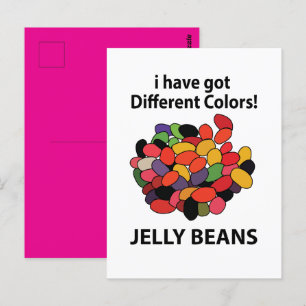 Carte Postale Haricots Jelly Colorés Drôles Haricots Jelly