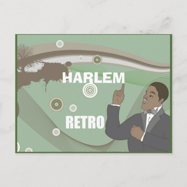 CARTE POSTALE HARLEM RENAISSANCE RETRO JAZZ AGE (Devant)