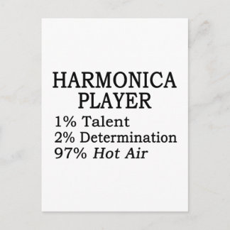 Carte Postale Harmonica Player Hot Air