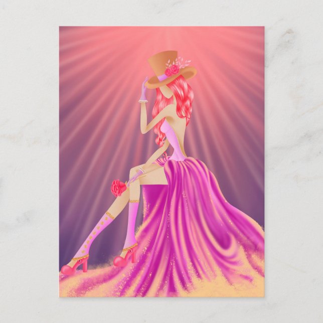Carte Postale "Harmonie dans la Poussière d'Étoiles" Une Reine G (Devant)