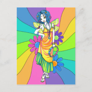 Carte postale "Harmony" Arc-en-ciel Flower Fairy