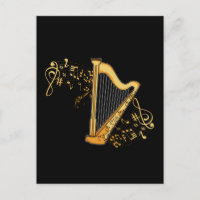 Harp Joueur Cadeaux Filles Harpist Femmes Harpe Mu