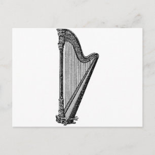 Carte Postale Harpe