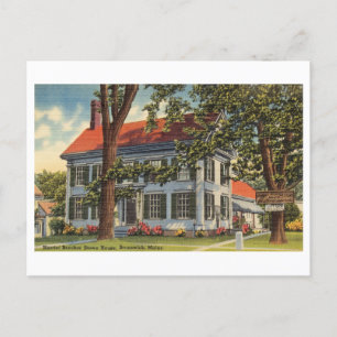 Carte Postale Harriet Beecher Stowe House à Brunswick, Maine,