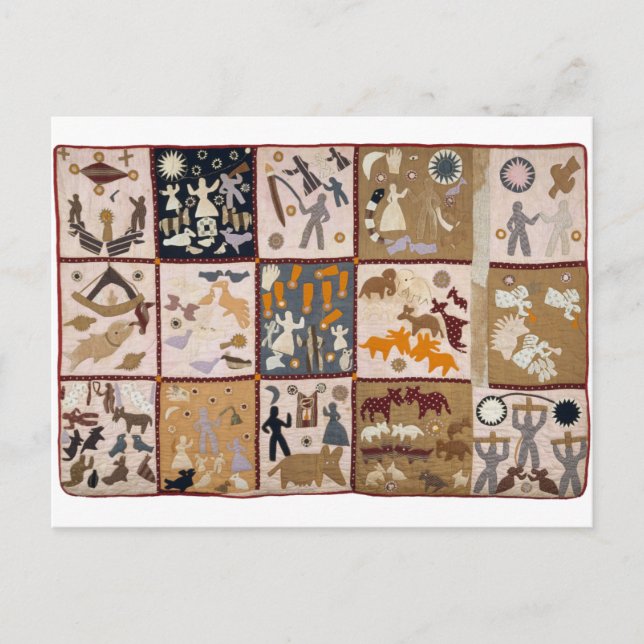 Carte Postale Harriet Powers - Pictoral Quilt 1898 (Devant)