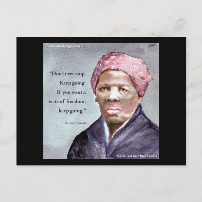 Carte Postale Harriet Tubman & Citation (Devant)