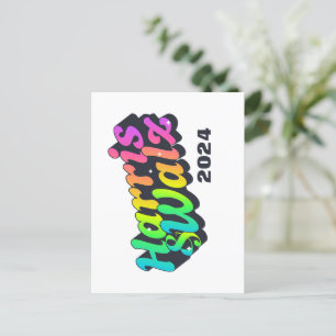 Carte Postale Harris et Walz Rainbow