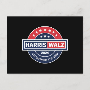 Carte Postale Harris Walz 24 Kamala Harris Madame Présidente 202