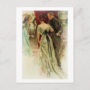 Carte Postale Harrison Fisher Girl When Man Marries To The Ball