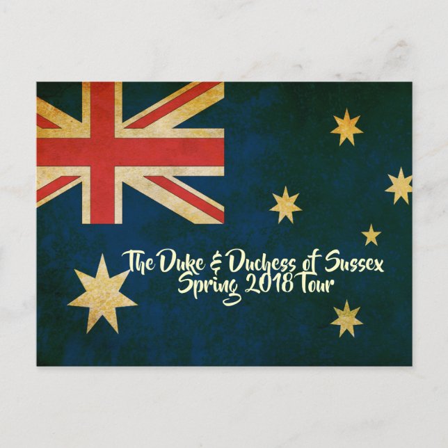 Carte postale Harry & Meghan Australie 2018 (Devant)