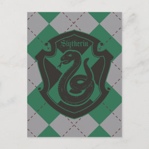 Carte Postale Harry Potter   Blason de la maison Serpentard