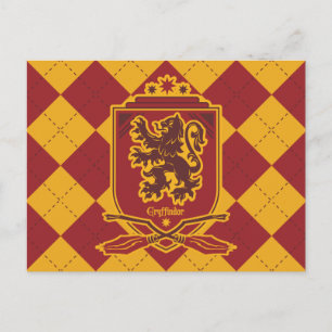 Carte Postale Harry Potter Blason de QUIDDITCH™ Gryffindor
