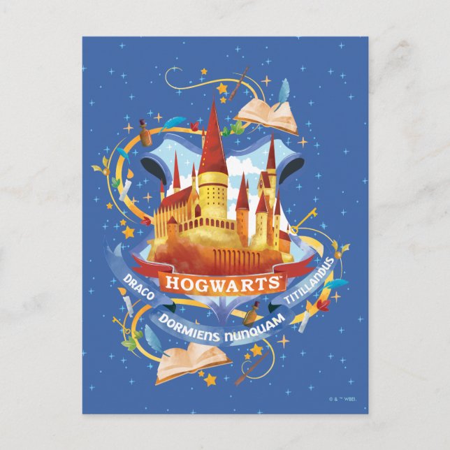 Carte Postale Harry Potter | Château de charme HOGWARTS™ (Devant)