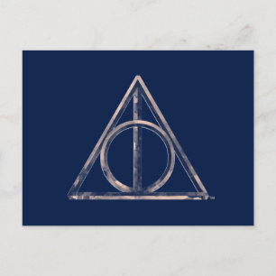 Carte Postale Harry Potter   Deathly Hallows Watercolor