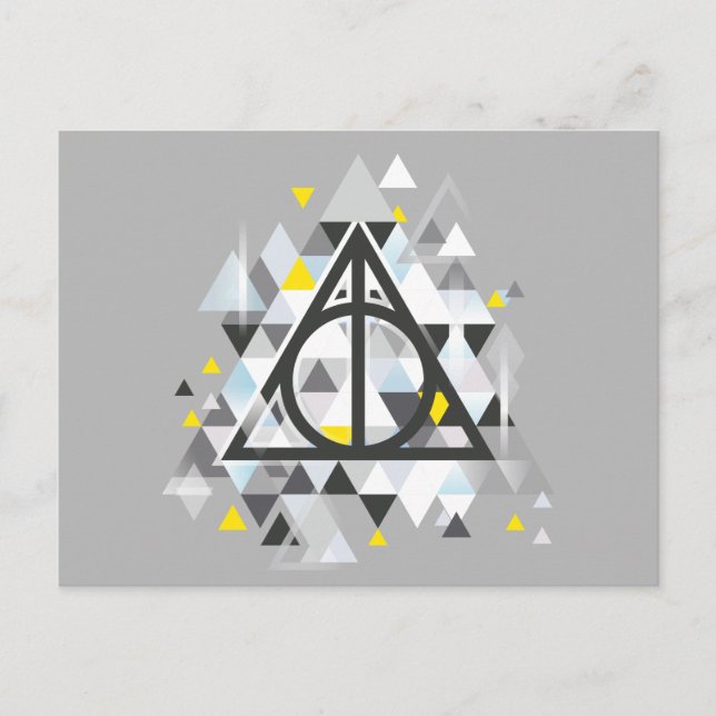 Carte Postale Harry Potter | Geometric Deathly Hallows (Devant)