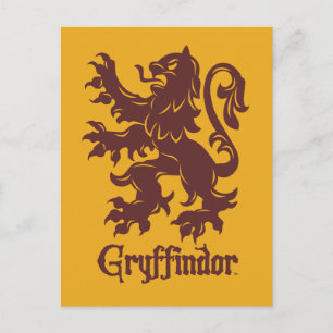 Carte Postale Harry Potter   Gryffindor Lion Graphic