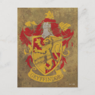Carte Postale Harry Potter   Gryffondor - Blason rétro de la mai