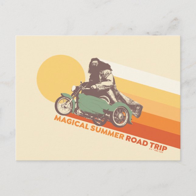 Carte Postale HARRY POTTER™ | Hagrid Magical Summer Road Trip (Devant)