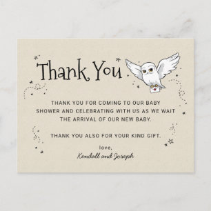 Carte Postale Harry Potter   Hedwig - Merci