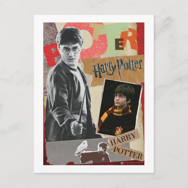 Carte Postale Harry Potter hier et aujourd'hui (Devant)