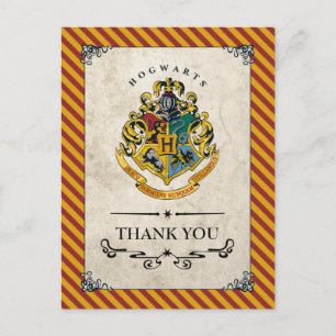 Carte Postale Harry Potter   Hogwarts Merci d'anniversaire