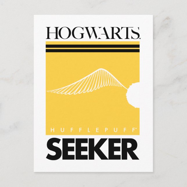 Carte Postale Harry Potter | HUFFLEPUFF™ House Quidditch Seeker (Devant)