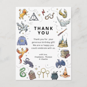Carte Postale Harry Potter Icons Anniversaire Merci