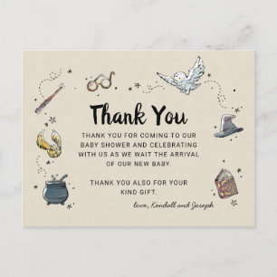 Carte Postale Harry Potter   MERCI BABY SHOWER