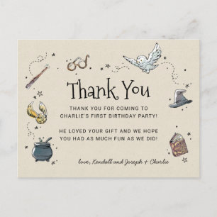 Carte Postale Harry Potter Premier anniversaire Merci