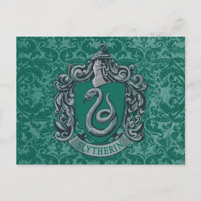 Carte Postale Harry Potter | Slytherin Crest Green (Devant)