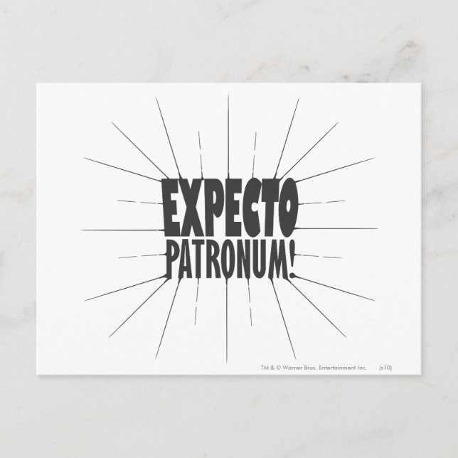 Carte Postale Harry Potter Spell | ATTENDEZ PATRONUM™ ! (Devant)