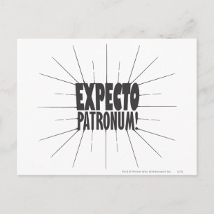 Carte Postale Harry Potter Spell   ATTENDEZ PATRONUM™ !